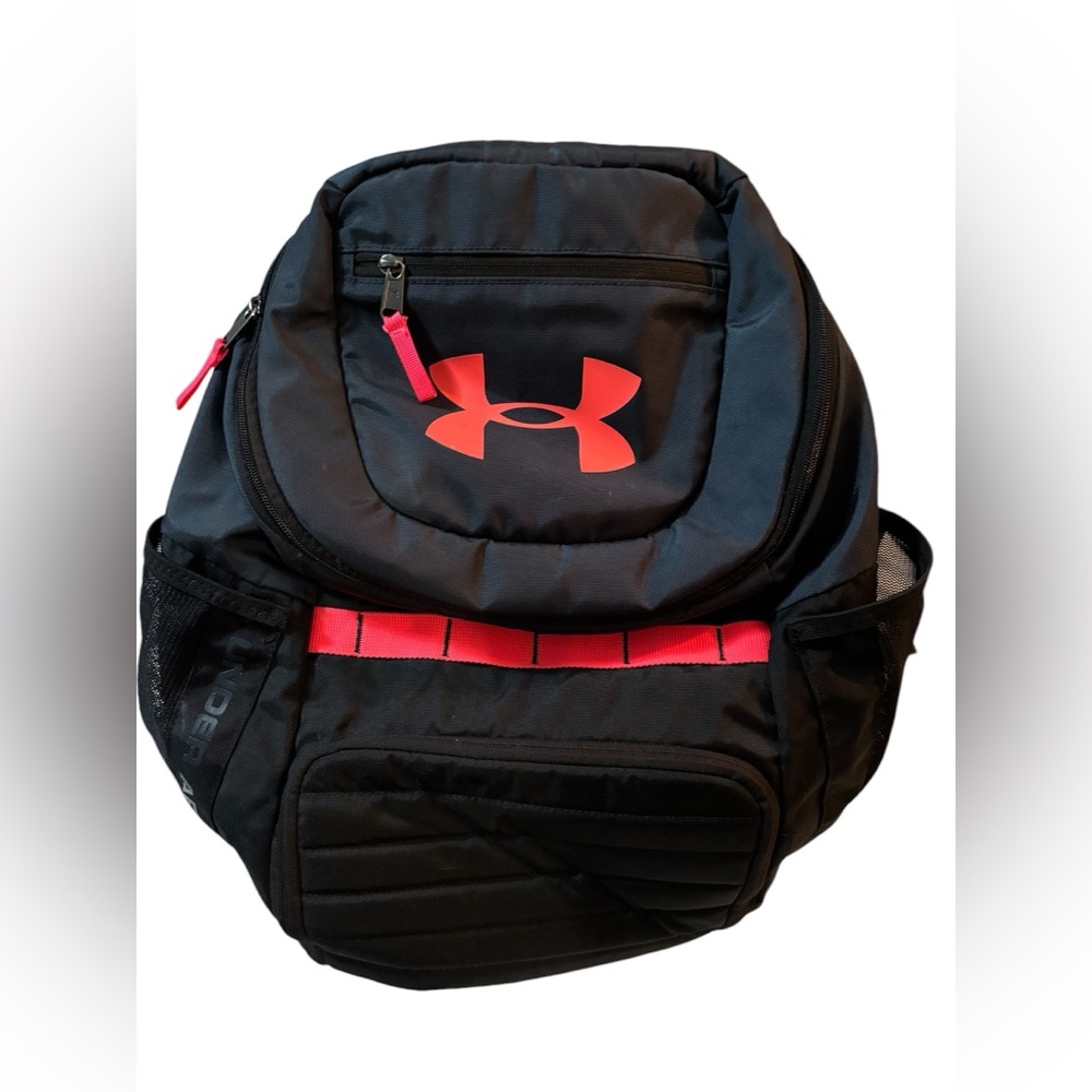 Under Armour undeniable 3.0 backpack. Black and pink.